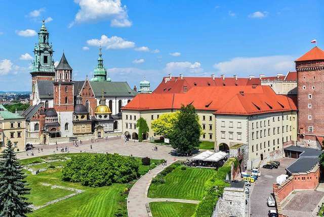 castello di Wavel, la meta finale della strada reale nel centro storico di Cracovia