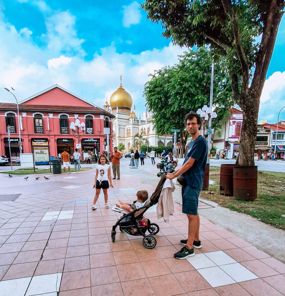 Singapore con bambini, con il passeggino nel quartiere arabo